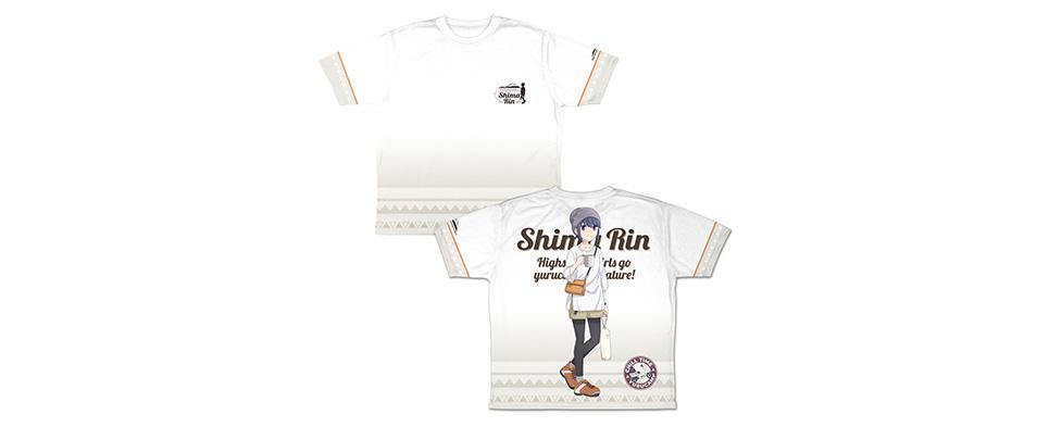 描き下ろし 夏キャン志摩リン 両面フルグラフィックTシャツ