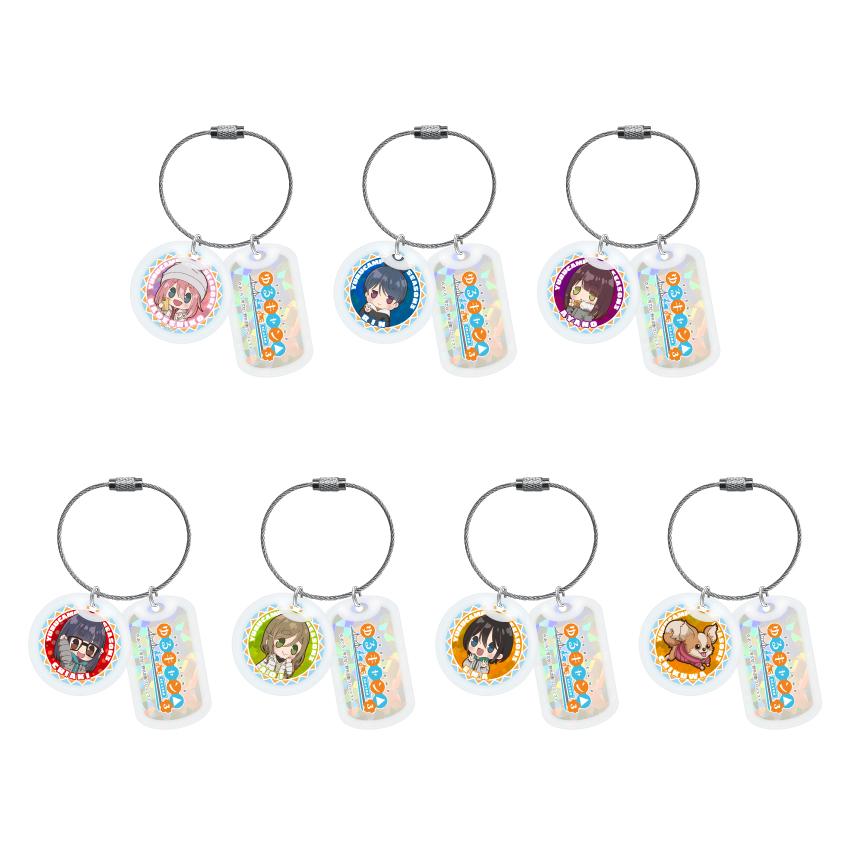 ゆるキャン△SEASON３　ぽわころんシリーズ　アクリルドッグタグキーホルダー