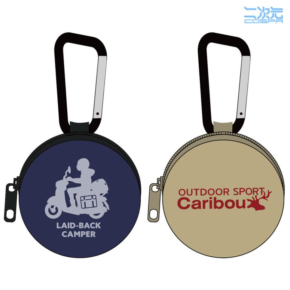 カラビナ付きミニポーチ （2種：シルエットバイク志摩リン／カリブー）